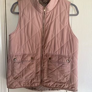 Amazon Women's Blush Pink Quilted Vest
